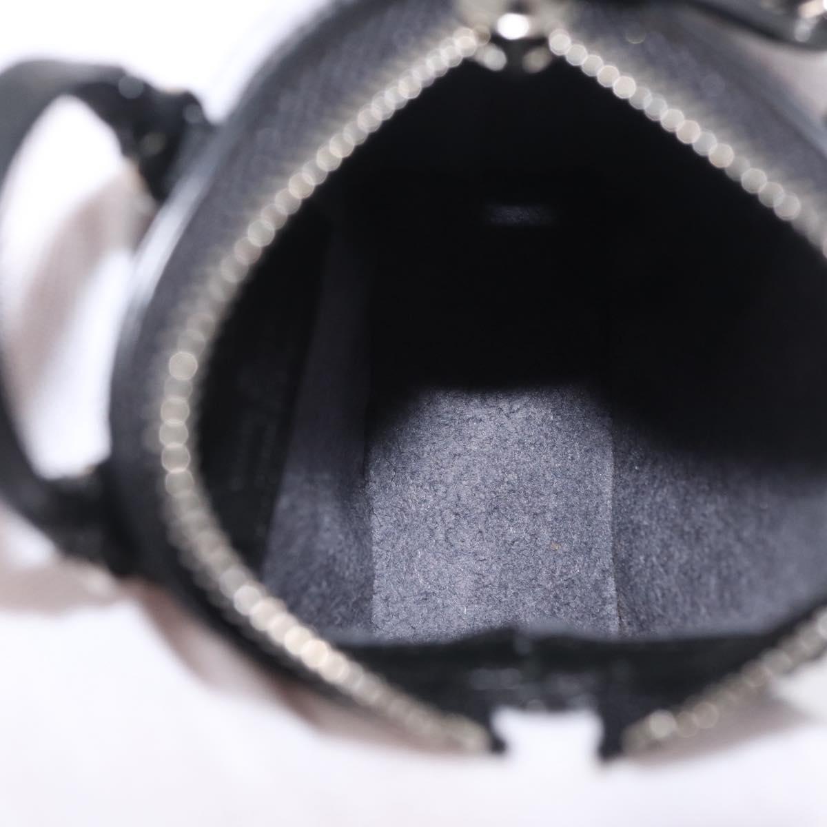 LOUIS VUITTON Epi Mini Lockit Charm Black LV Auth 208454M