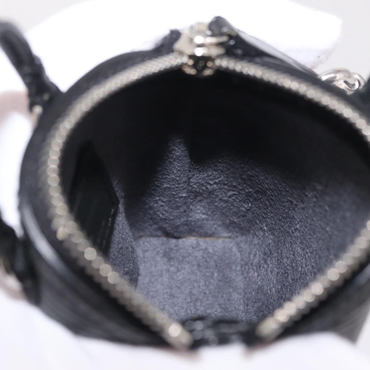 LOUIS VUITTON Epi Mini Lockit Charm Black LV Auth 208454M