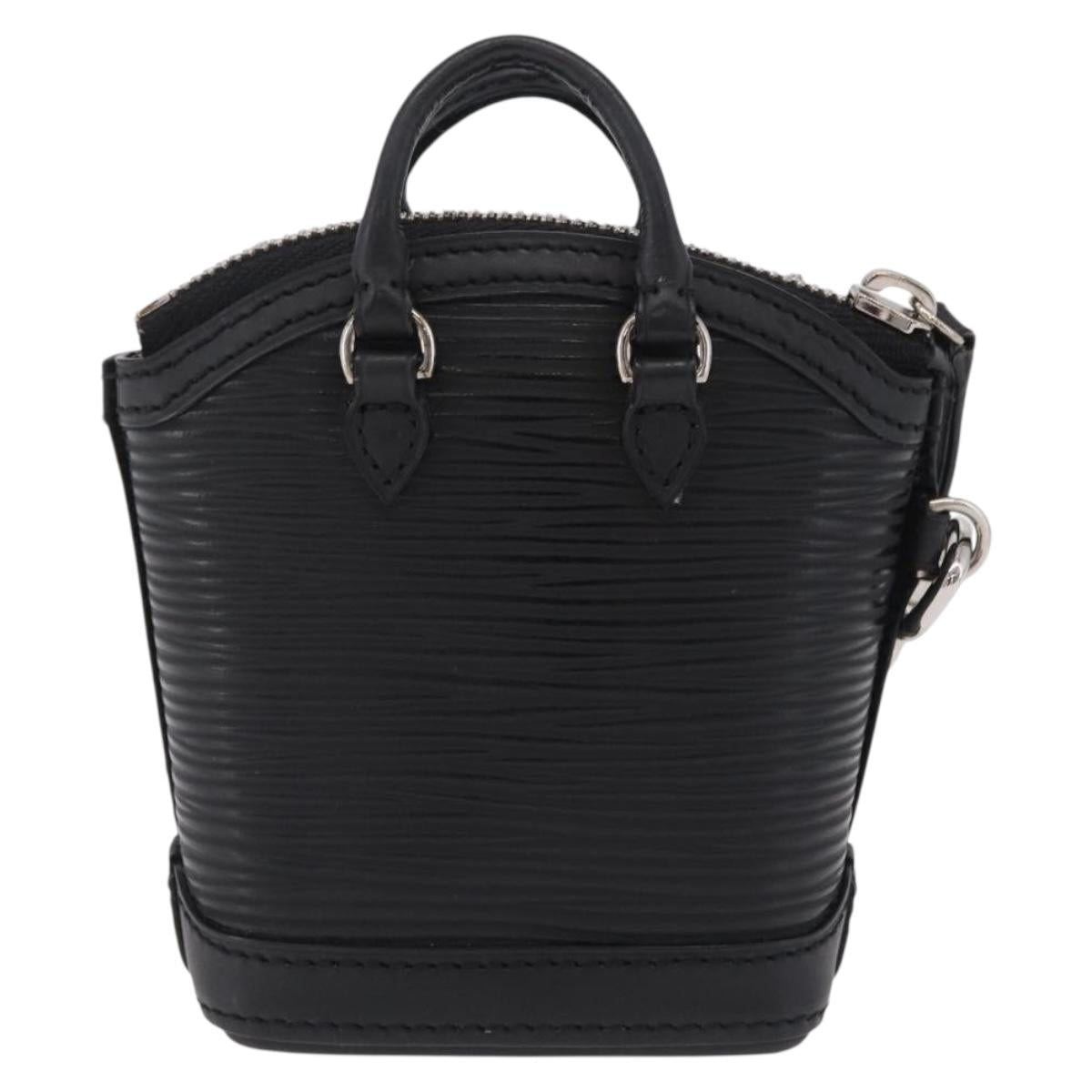 LOUIS VUITTON Epi Mini Lockit Charm Black LV Auth 208454M