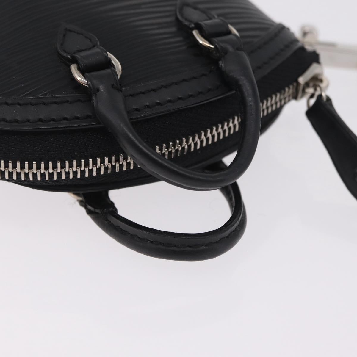 LOUIS VUITTON Epi Mini Lockit Charm Black LV Auth 208454M