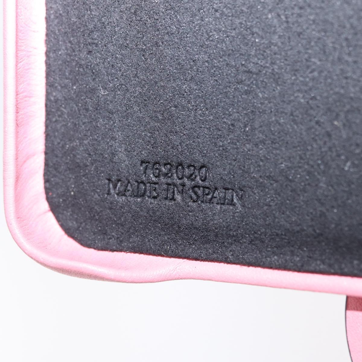 LOEWE Cell Phone Case Leather iPhone 13 Pro MAX Pink Auth 208460M