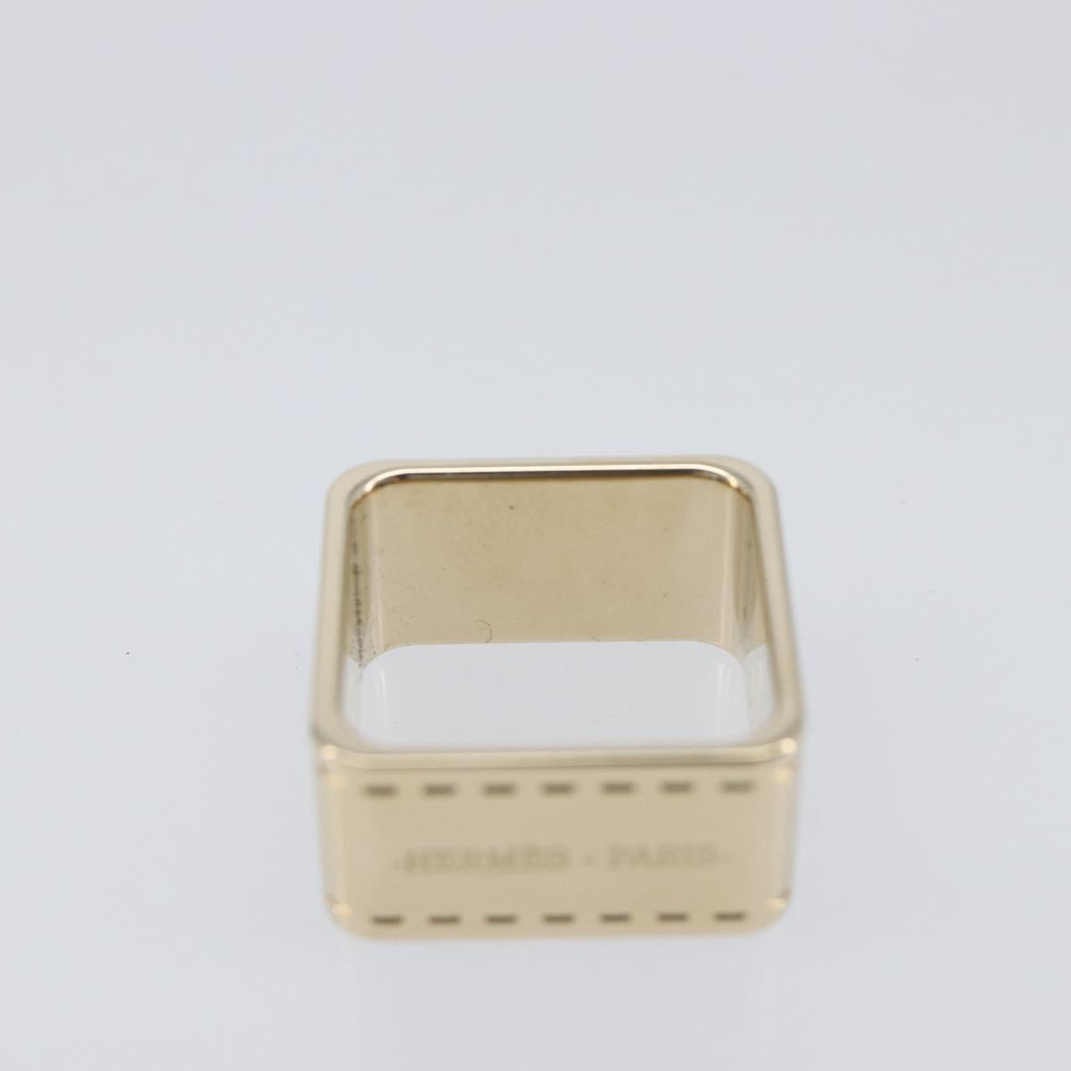 HERMES Scarf Ring metal Gold Tone Auth 208465M