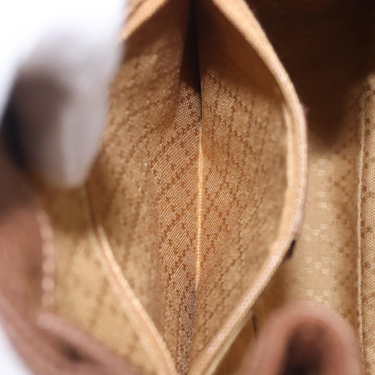 GUCCI Bamboo Backpack Suede Brown Gold Tone 003 1998 0030 Auth 208542