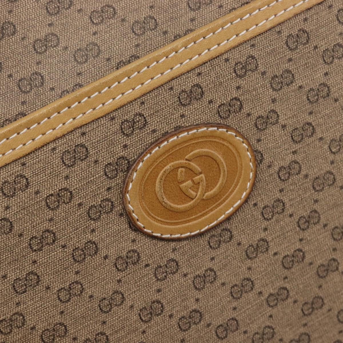 GUCCI Micro GG Web Sherry Line Shoulder Bag PVC Beige 019 43 0107 Auth 208544A