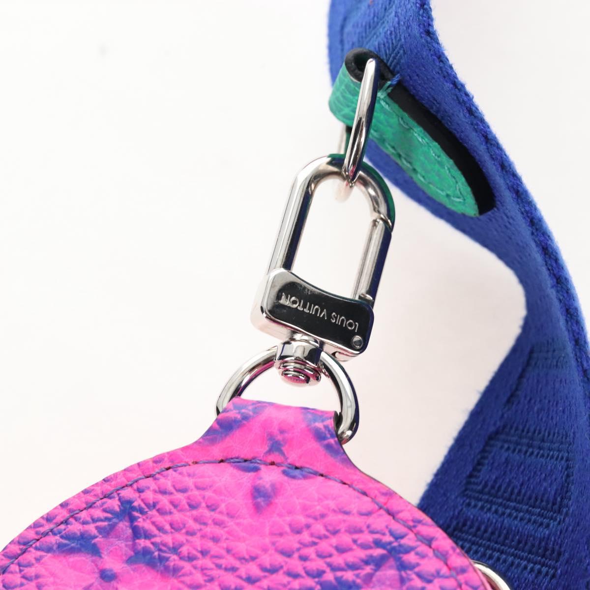 LOUIS VUITTON Taurillon Clemence Illusion Trio Pouch NM M59680 Auth 208551SM