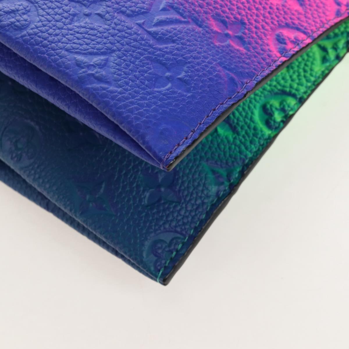 LOUIS VUITTON Taurillon Clemence Illusion Trio Pouch NM M59680 Auth 208551SM