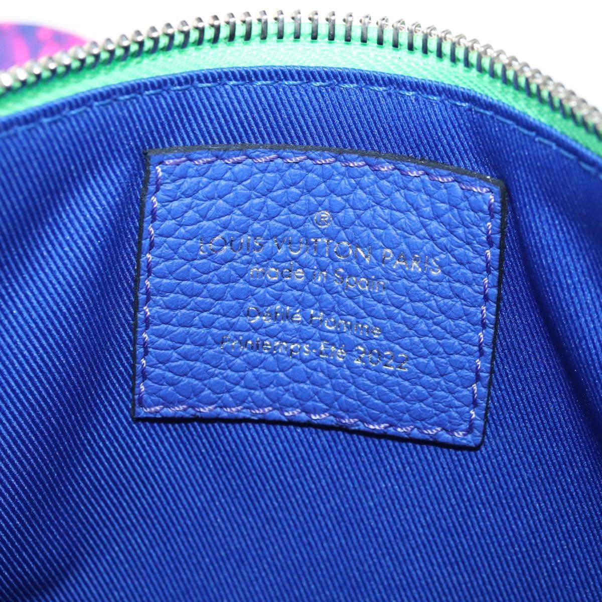 LOUIS VUITTON Taurillon Clemence Illusion Trio Pouch NM M59680 Auth 208551SM
