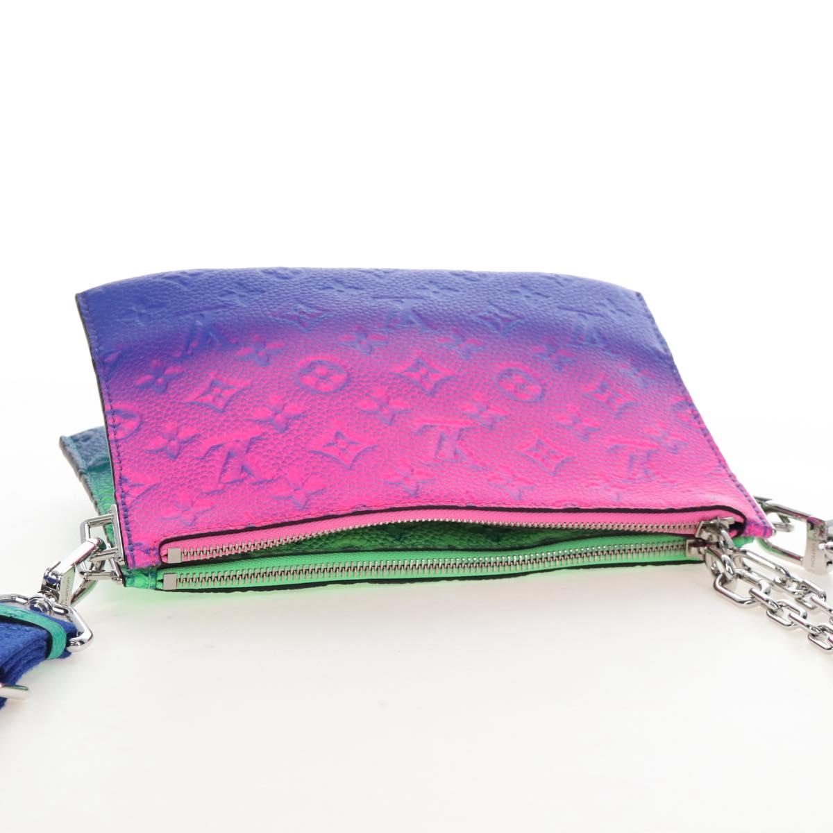 LOUIS VUITTON Taurillon Clemence Illusion Trio Pouch NM M59680 Auth 208551SM