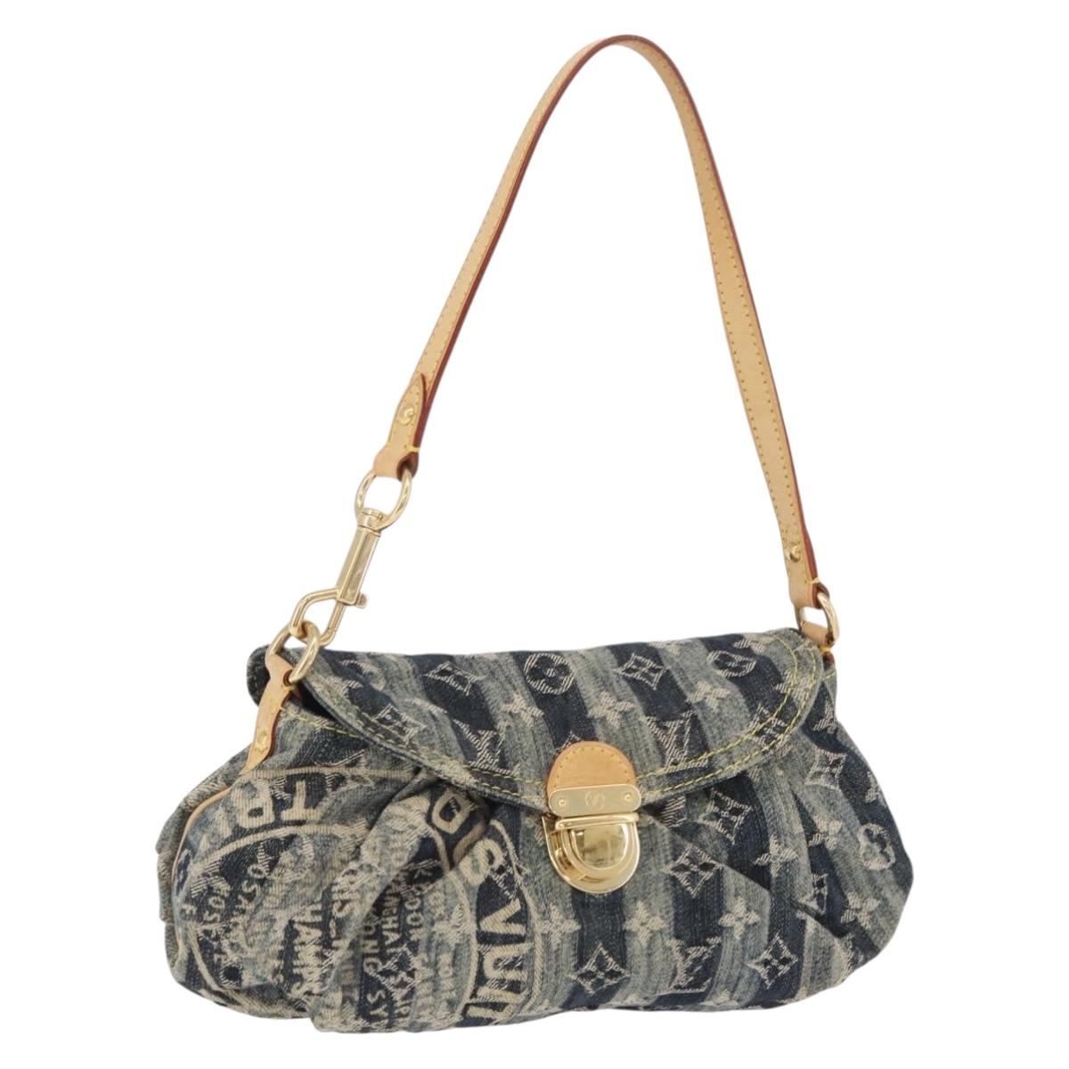 LOUIS VUITTON Monogram Denim Mini Pretty Raye Bag Blue M95333 LV Auth 208556SAM