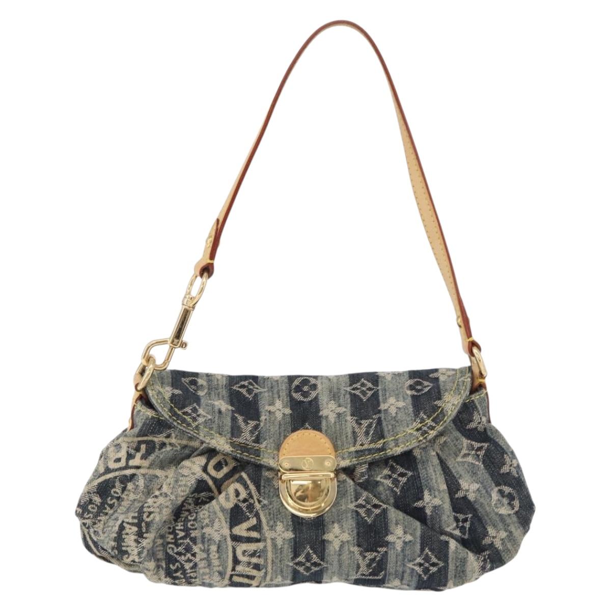 LOUIS VUITTON Monogram Denim Mini Pretty Raye Bag Blue M95333 LV Auth 208556SAM