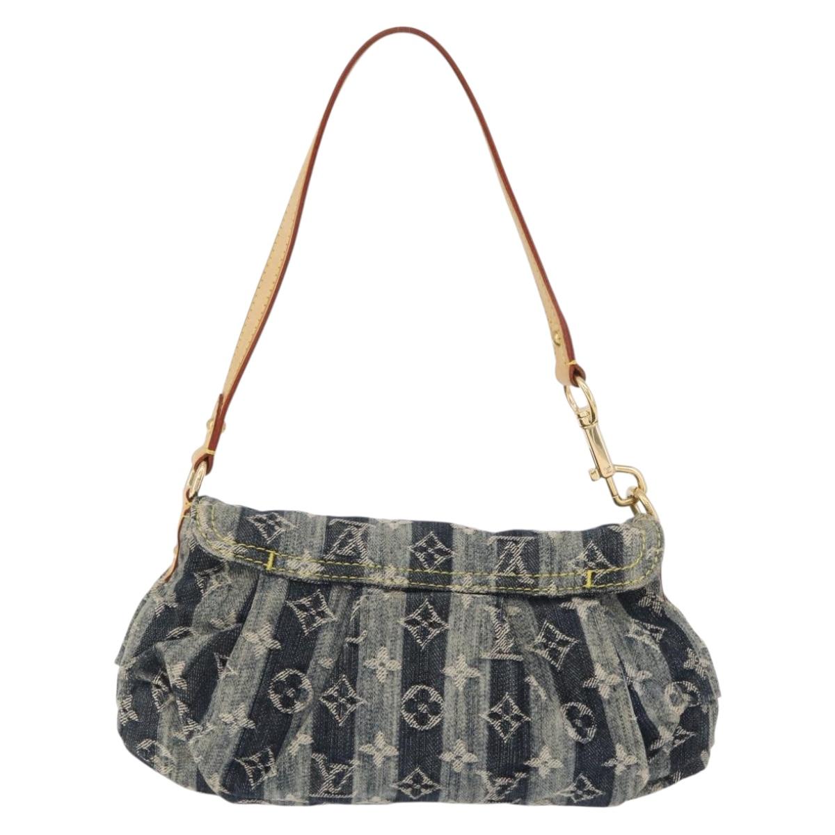 LOUIS VUITTON Monogram Denim Mini Pretty Raye Bag Blue M95333 LV Auth 208556SAM