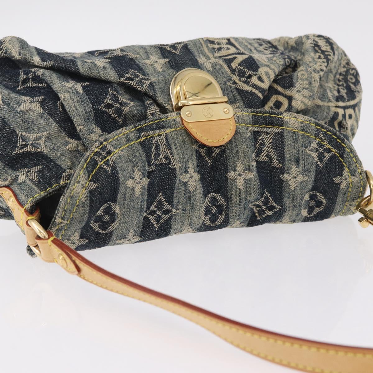LOUIS VUITTON Monogram Denim Mini Pretty Raye Bag Blue M95333 LV Auth 208556SAM