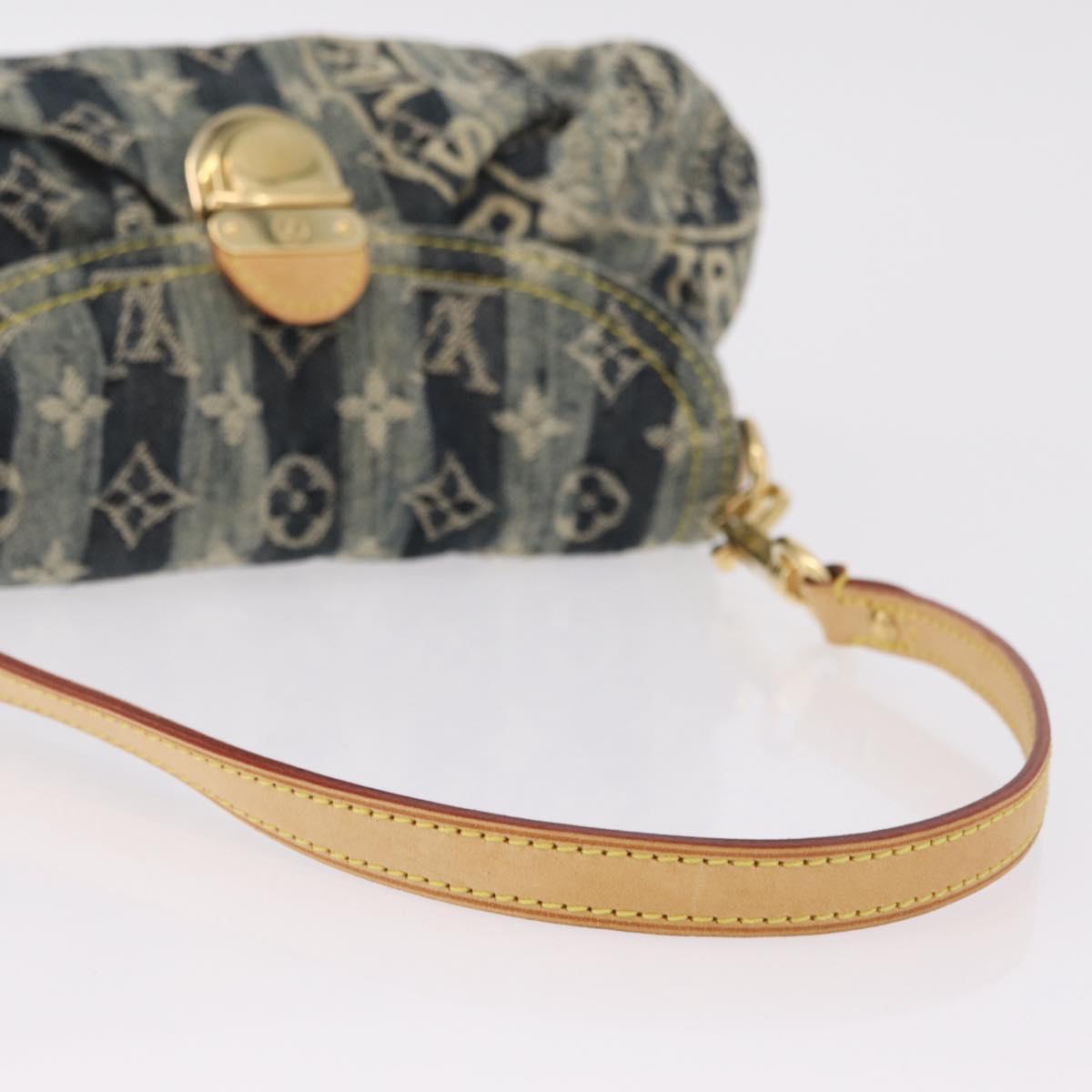 LOUIS VUITTON Monogram Denim Mini Pretty Raye Bag Blue M95333 LV Auth 208556SAM