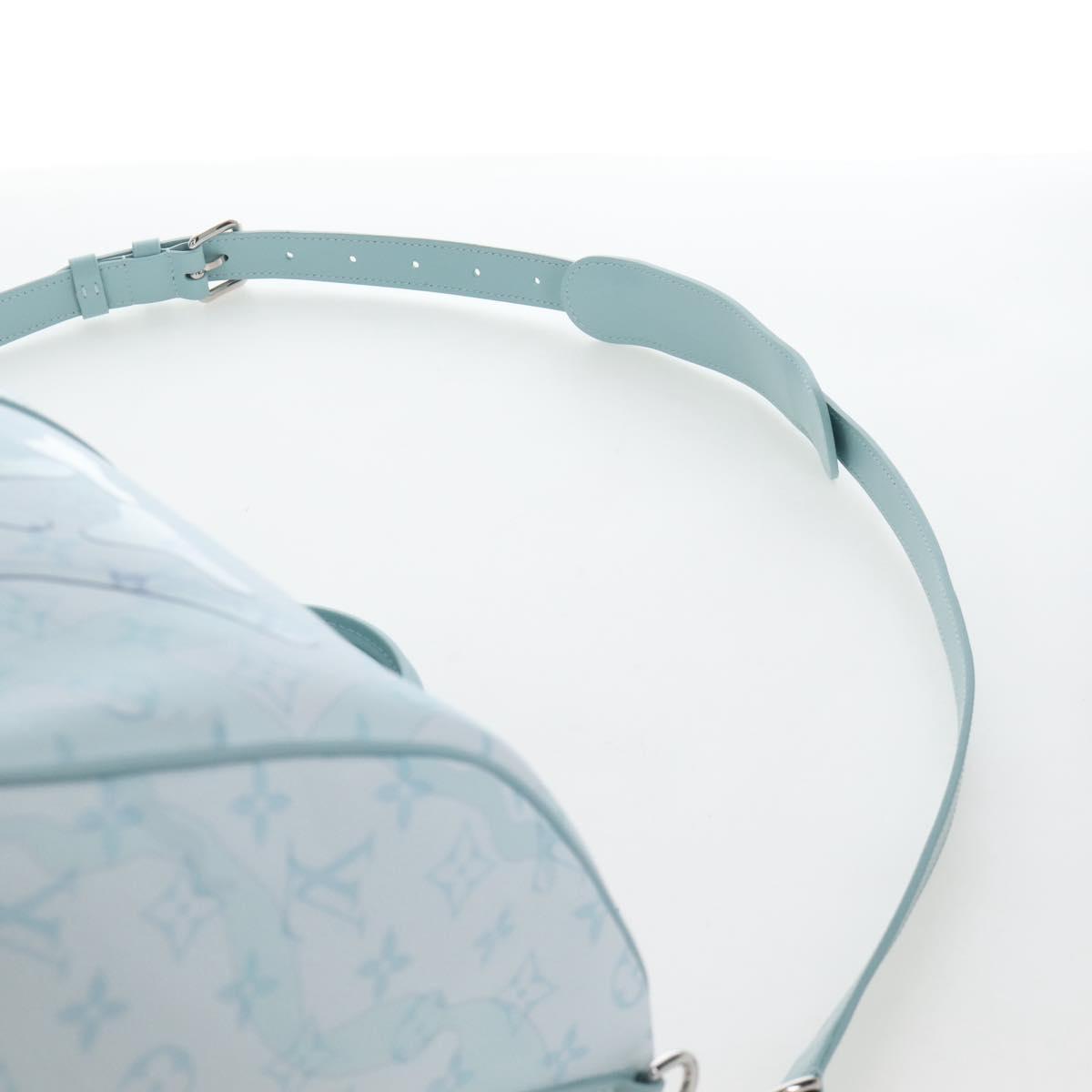 LOUIS VUITTON Aqua Garden Keepall Bandouliere 50 Bag M22570 LV Auth 208560SM