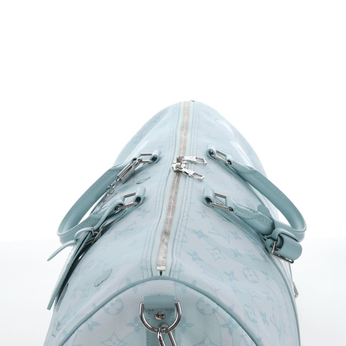 LOUIS VUITTON Aqua Garden Keepall Bandouliere 50 Bag M22570 LV Auth 208560SM