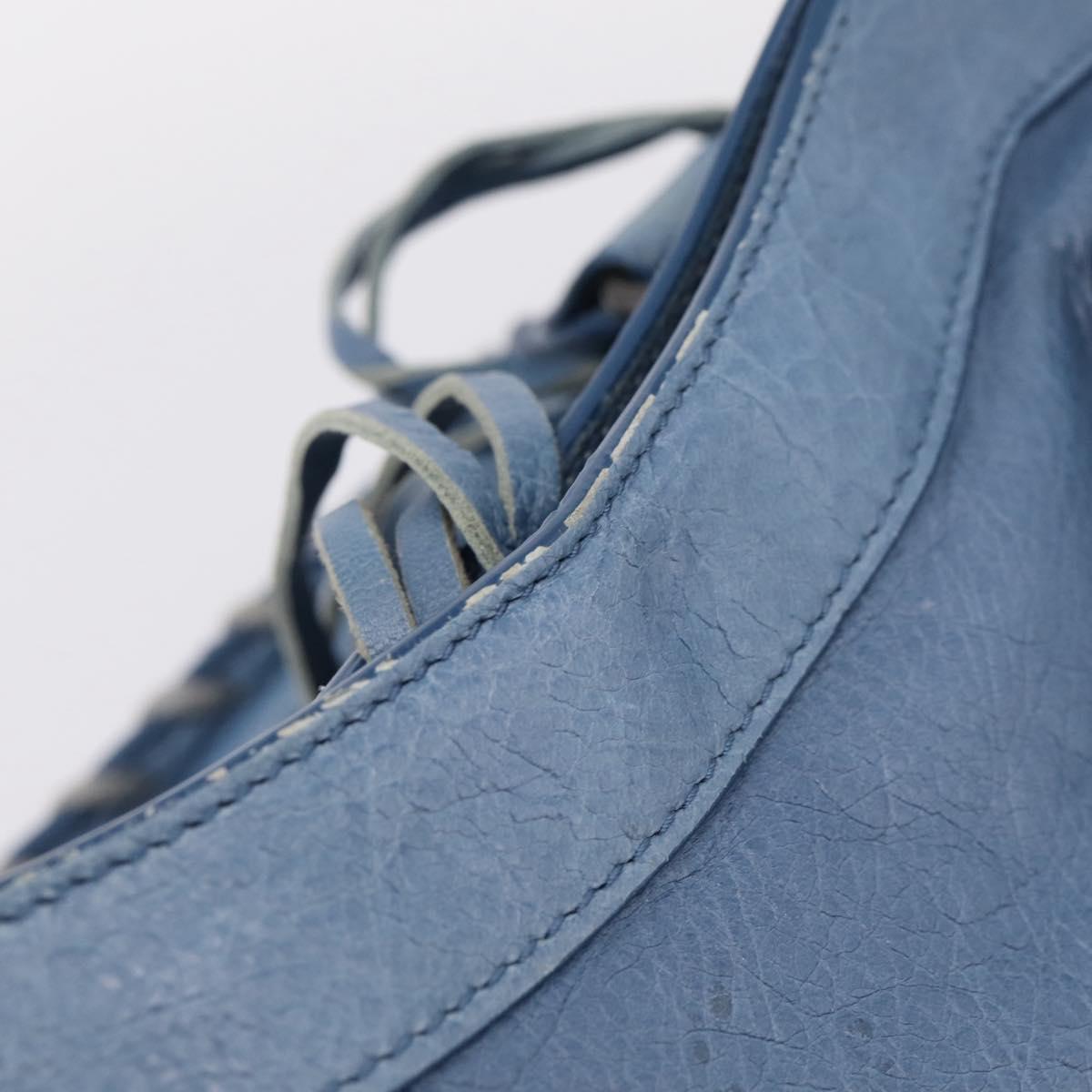 Balenciaga The City Hand Bag Leather 2way Blue 115748 Auth 208567V