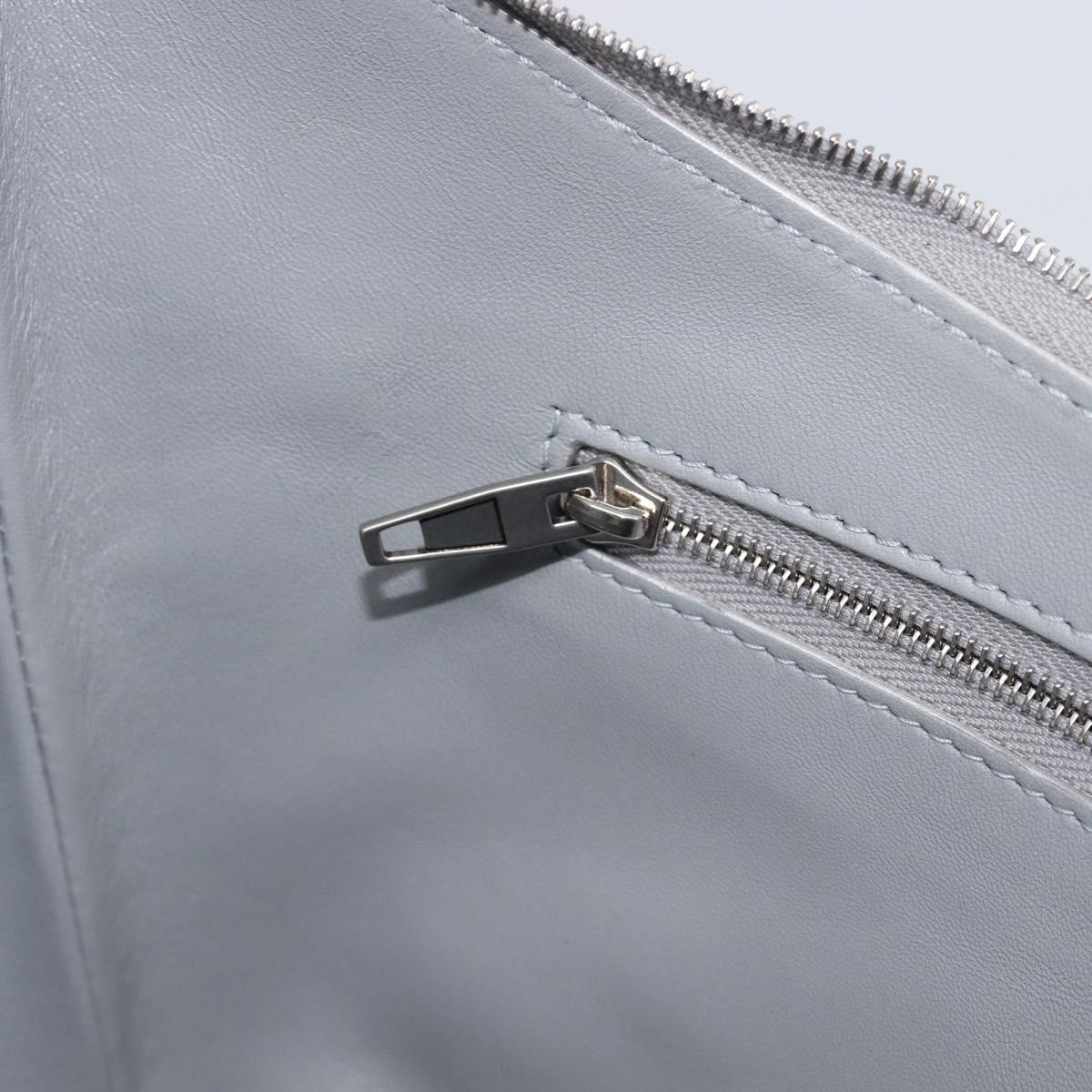 Balenciaga Mary Kate Shoulder Bag Leather Silver 771733 Auth 208601M