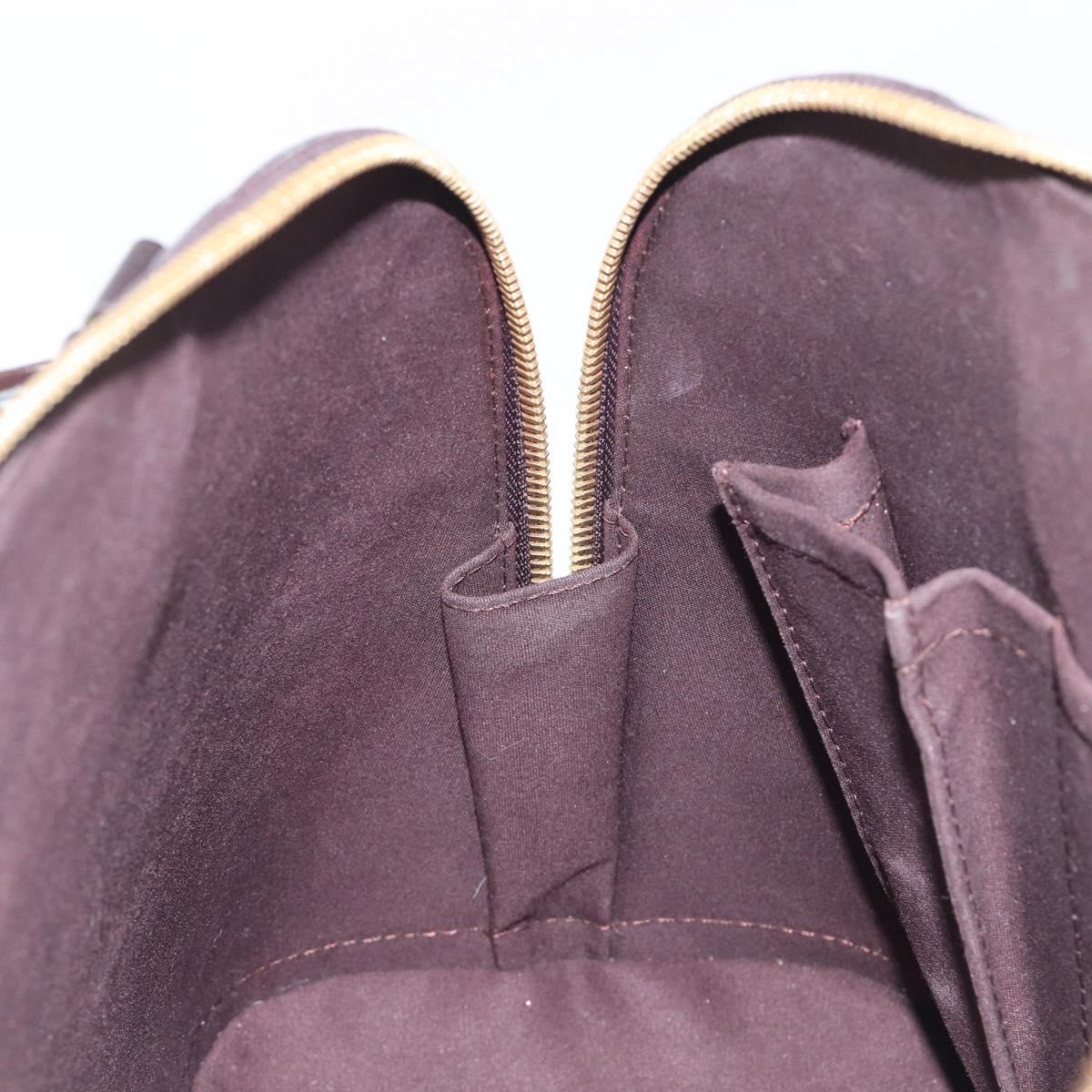 LOUIS VUITTON Monogram Vernis Alma PM Hand Bag Amarante M91611 LV Auth 208623V