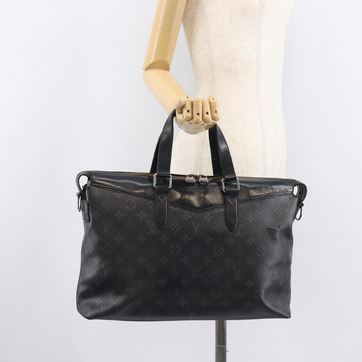 LOUIS VUITTON Monogram Eclipse Explorer Business Bag M40566 LV Auth 208626
