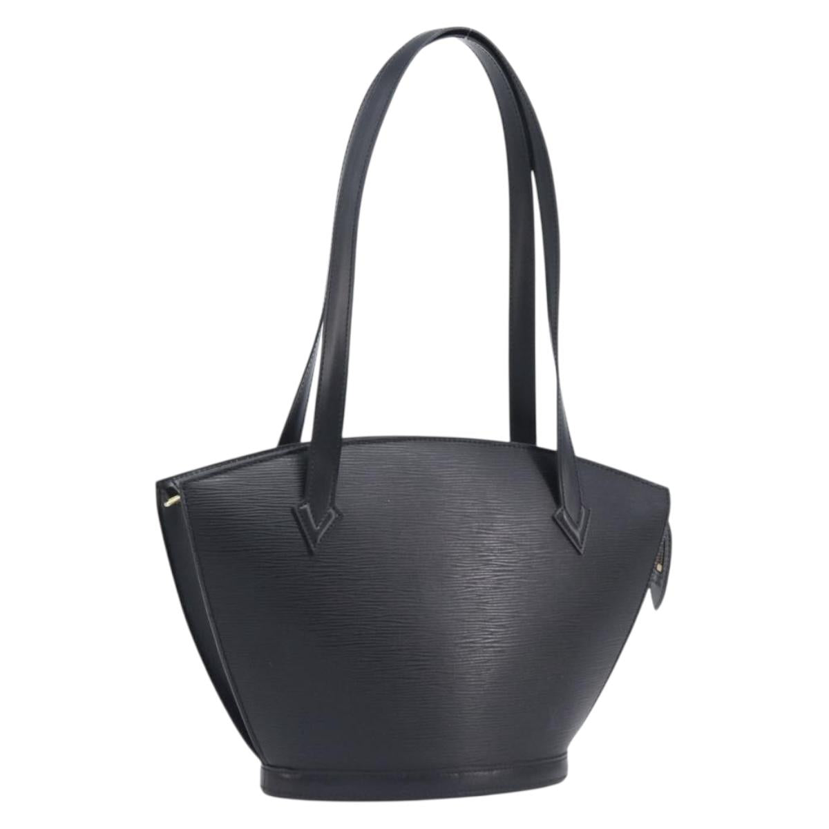 LOUIS VUITTON Epi Saint Jacques Powanie Long Bag Black M52332 LV Auth 208643V