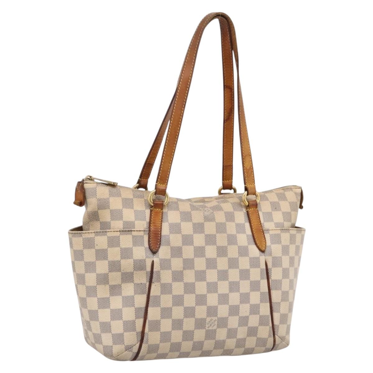 LOUIS VUITTON Damier Azur Totally MM Tote Bag N51262 LV Auth 208644