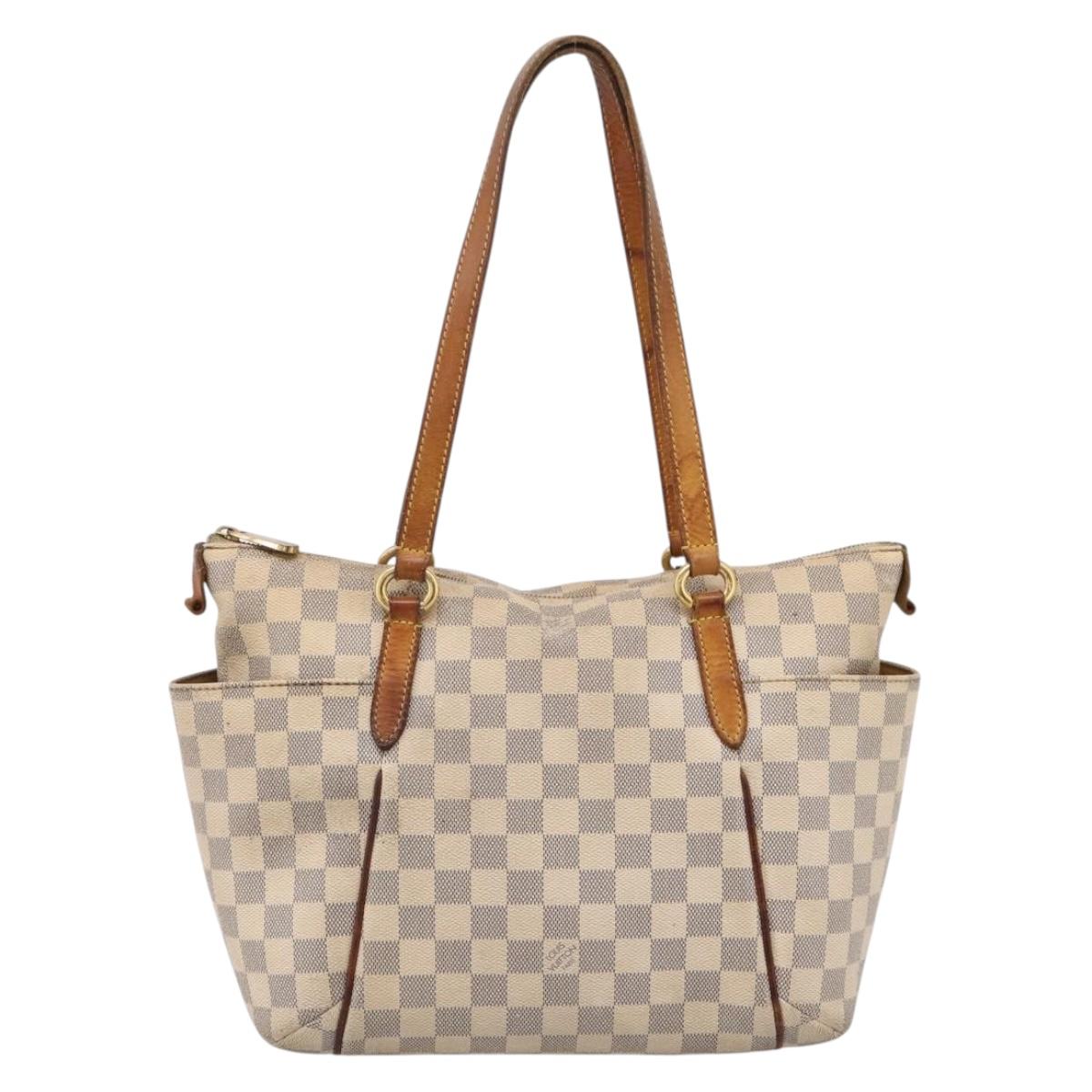 LOUIS VUITTON Damier Azur Totally MM Tote Bag N51262 LV Auth 208644