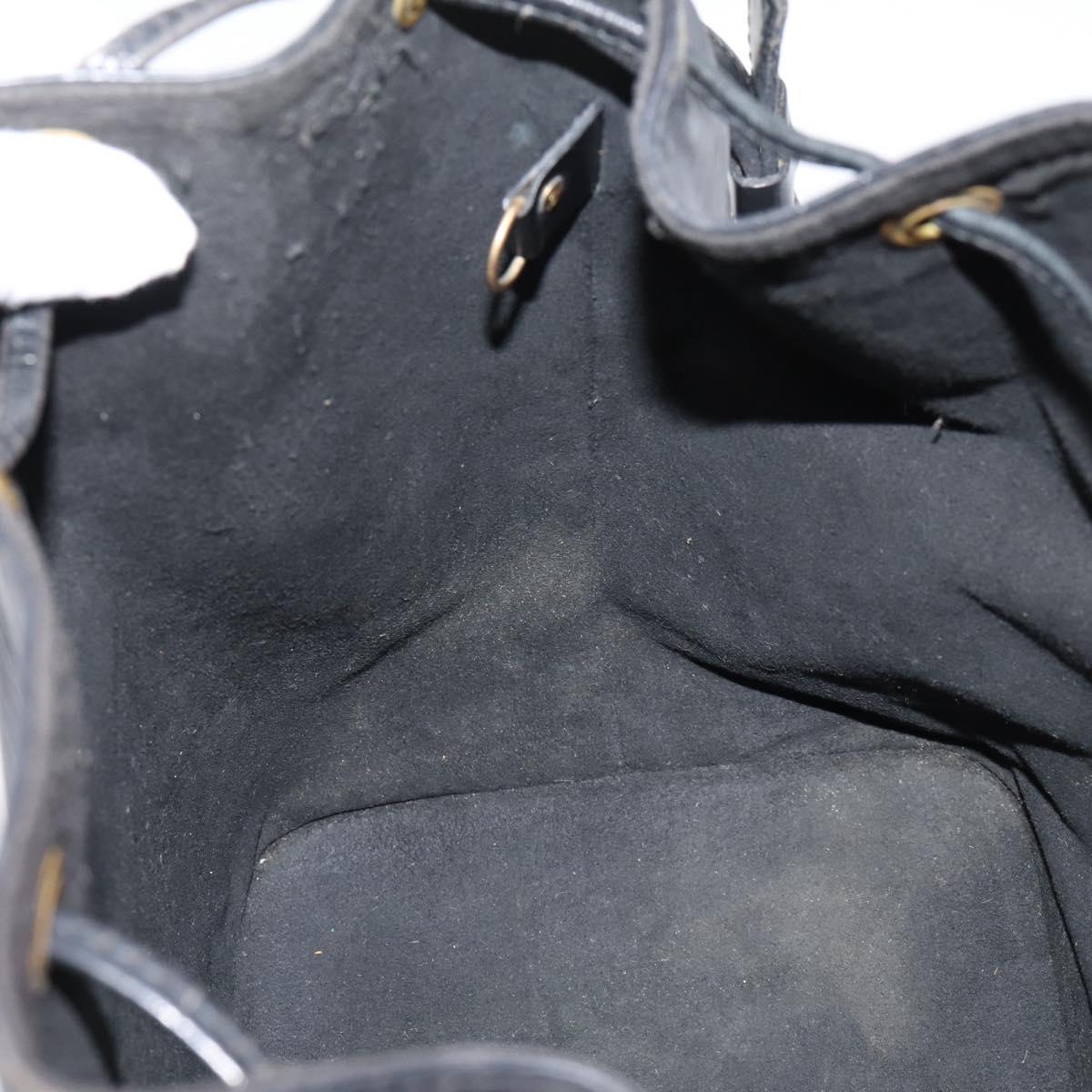 LOUIS VUITTON Epi Petit Noe Shoulder Bag Black M44102 LV Auth 208648A