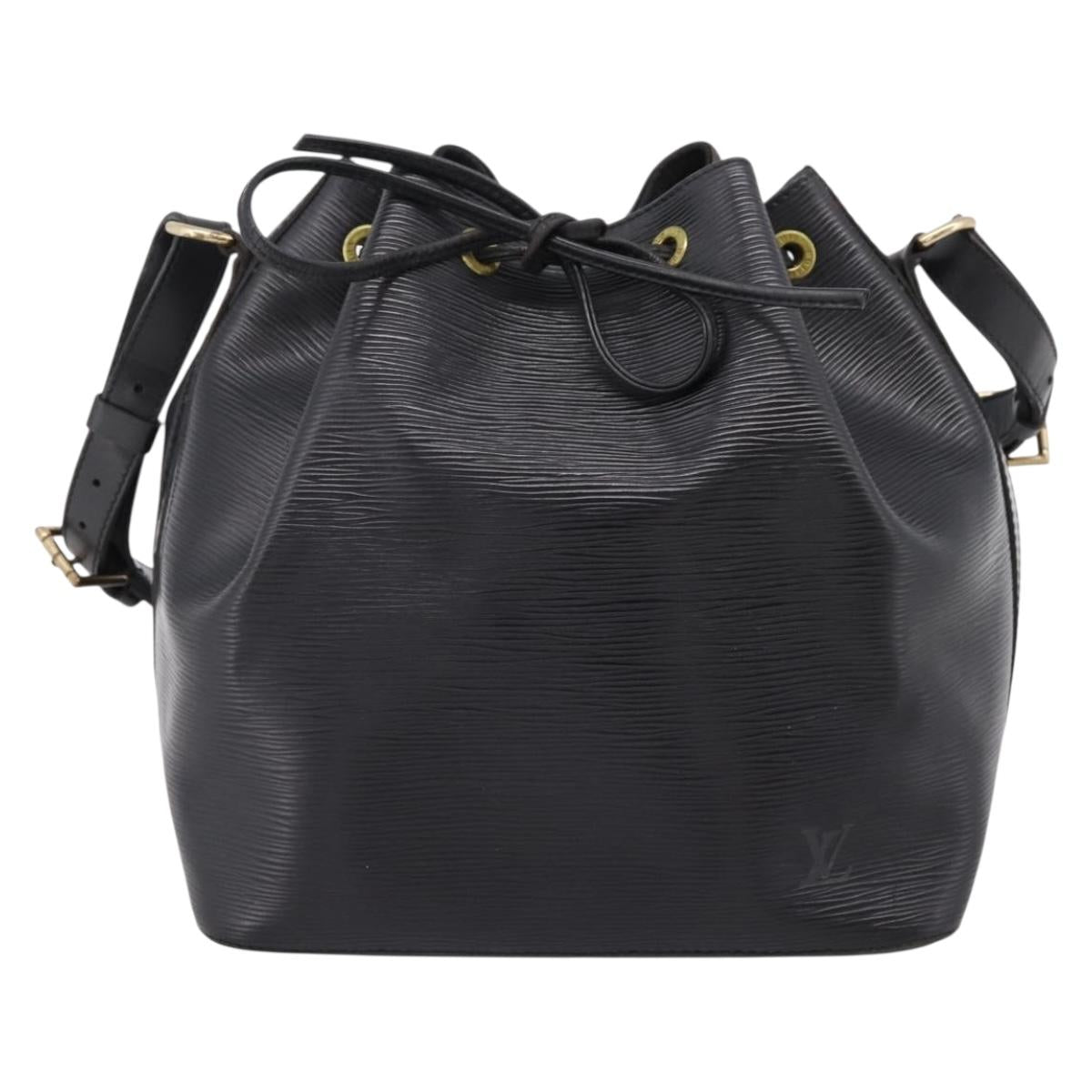 LOUIS VUITTON Epi Petit Noe Shoulder Bag Black M44102 LV Auth 208648A