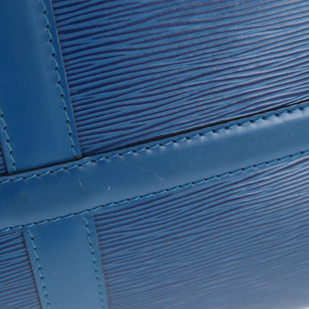 LOUIS VUITTON Epi Keepall 50 Boston Bag Blue M42965 LV Auth 208670V
