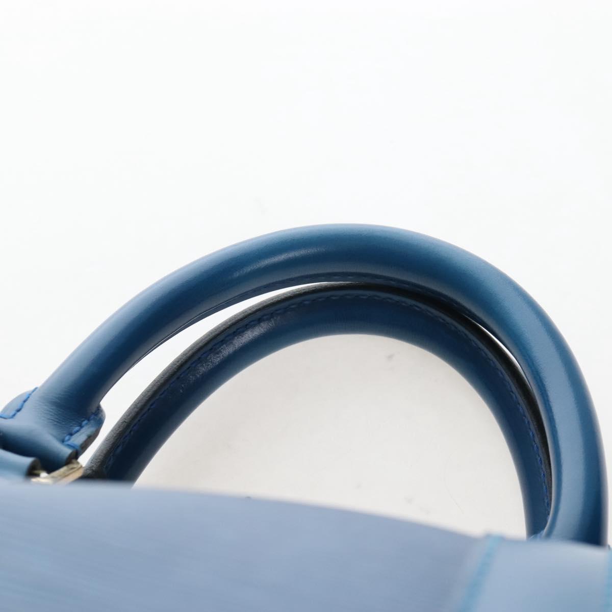 LOUIS VUITTON Epi Keepall 50 Boston Bag Blue M42965 LV Auth 208670V