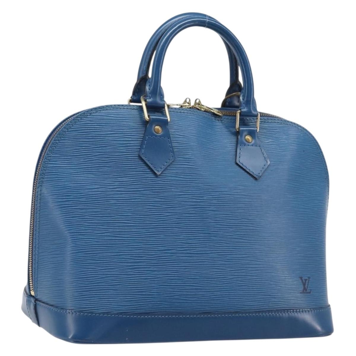 LOUIS VUITTON Epi Alma Hand Bag Toledo Blue M52145 LV Auth 208671A