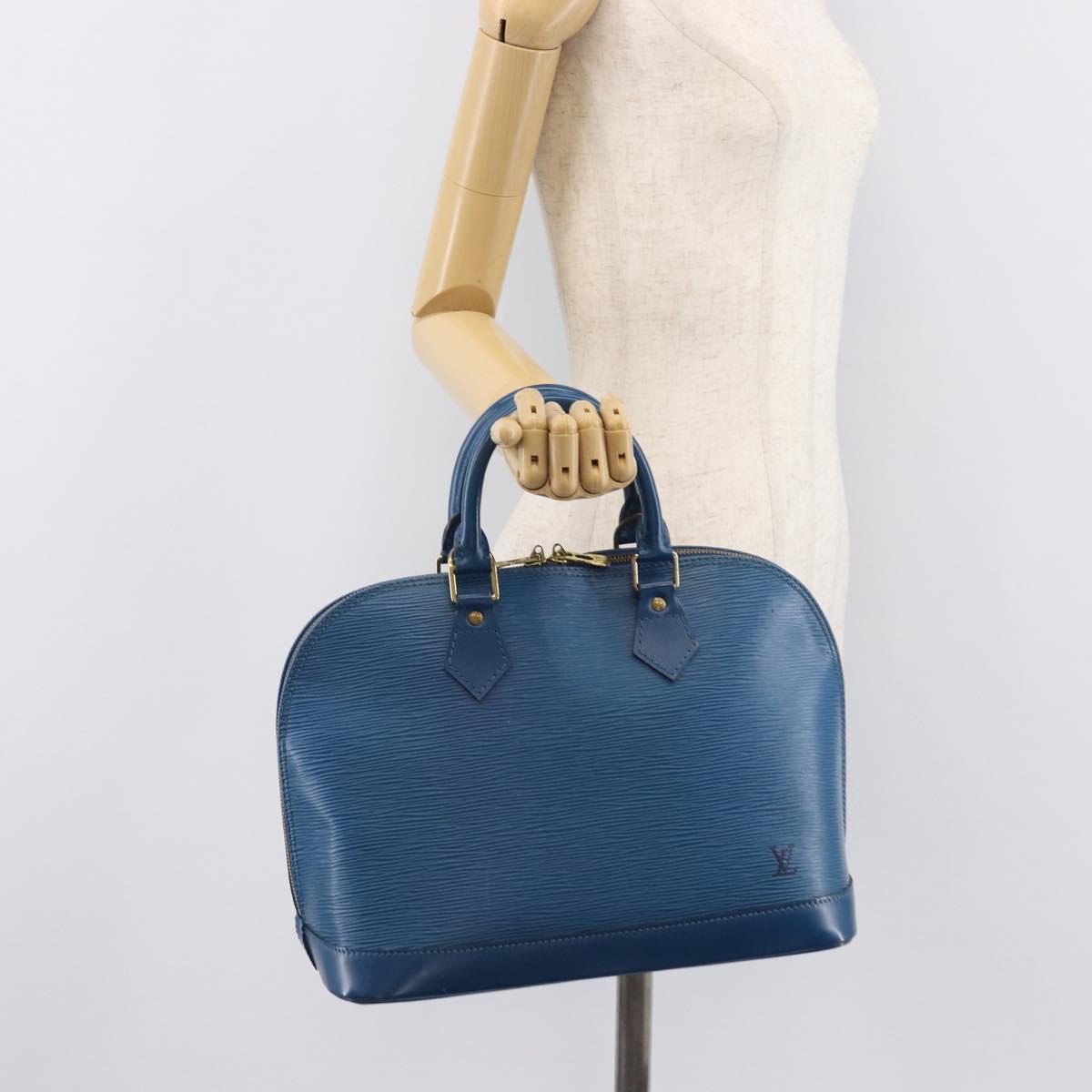 LOUIS VUITTON Epi Alma Hand Bag Toledo Blue M52145 LV Auth 208671A