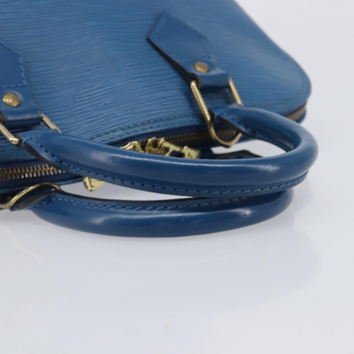 LOUIS VUITTON Epi Alma Hand Bag Toledo Blue M52145 LV Auth 208671A
