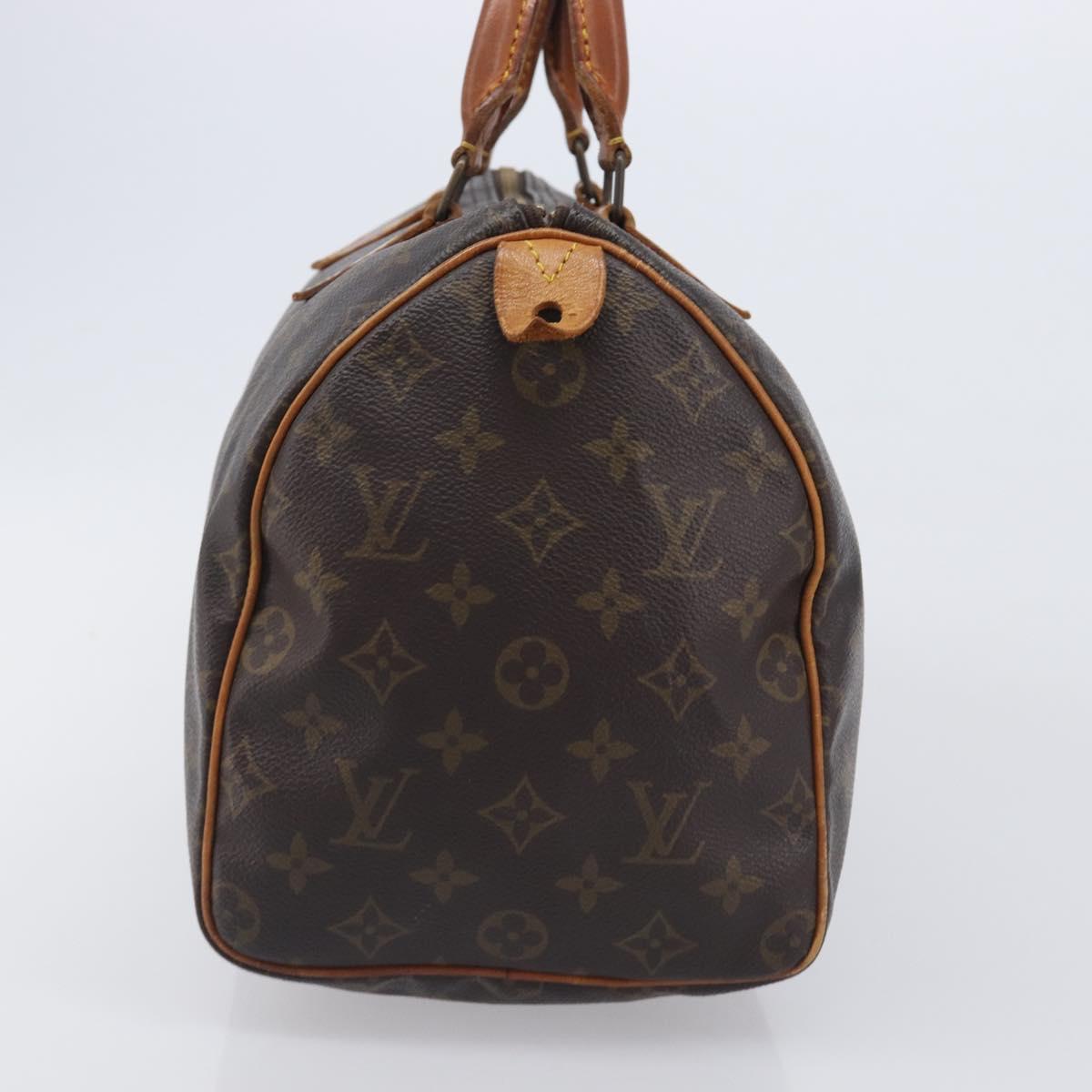 LOUIS VUITTON Monogram Speedy 30 Hand Bag M41526 LV Auth 208672