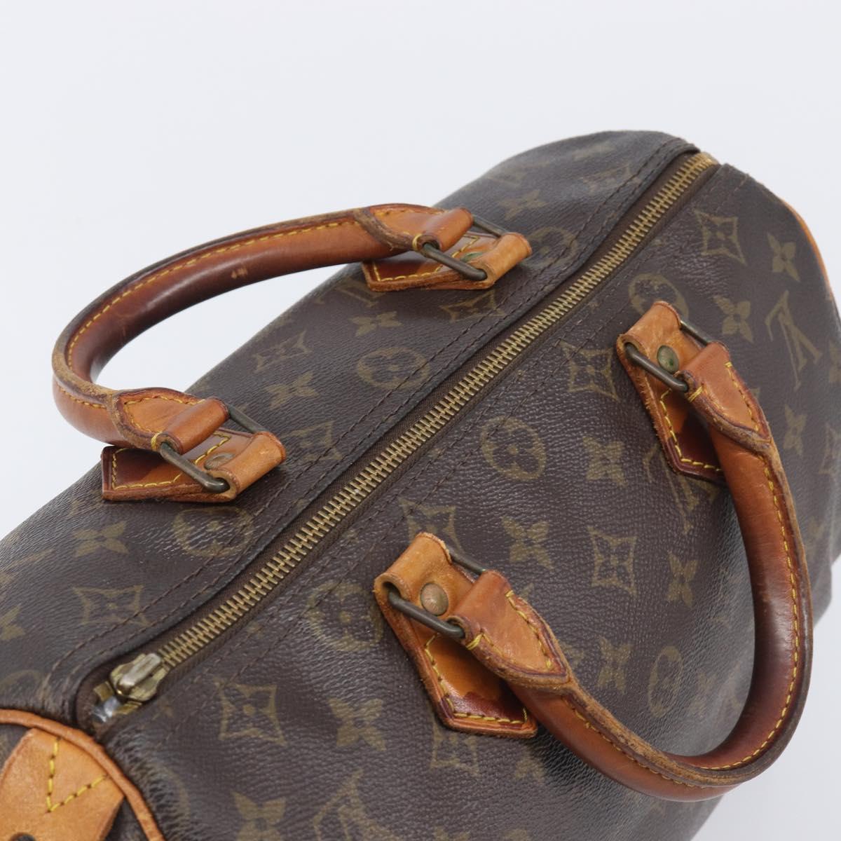 LOUIS VUITTON Monogram Speedy 30 Hand Bag M41526 LV Auth 208672