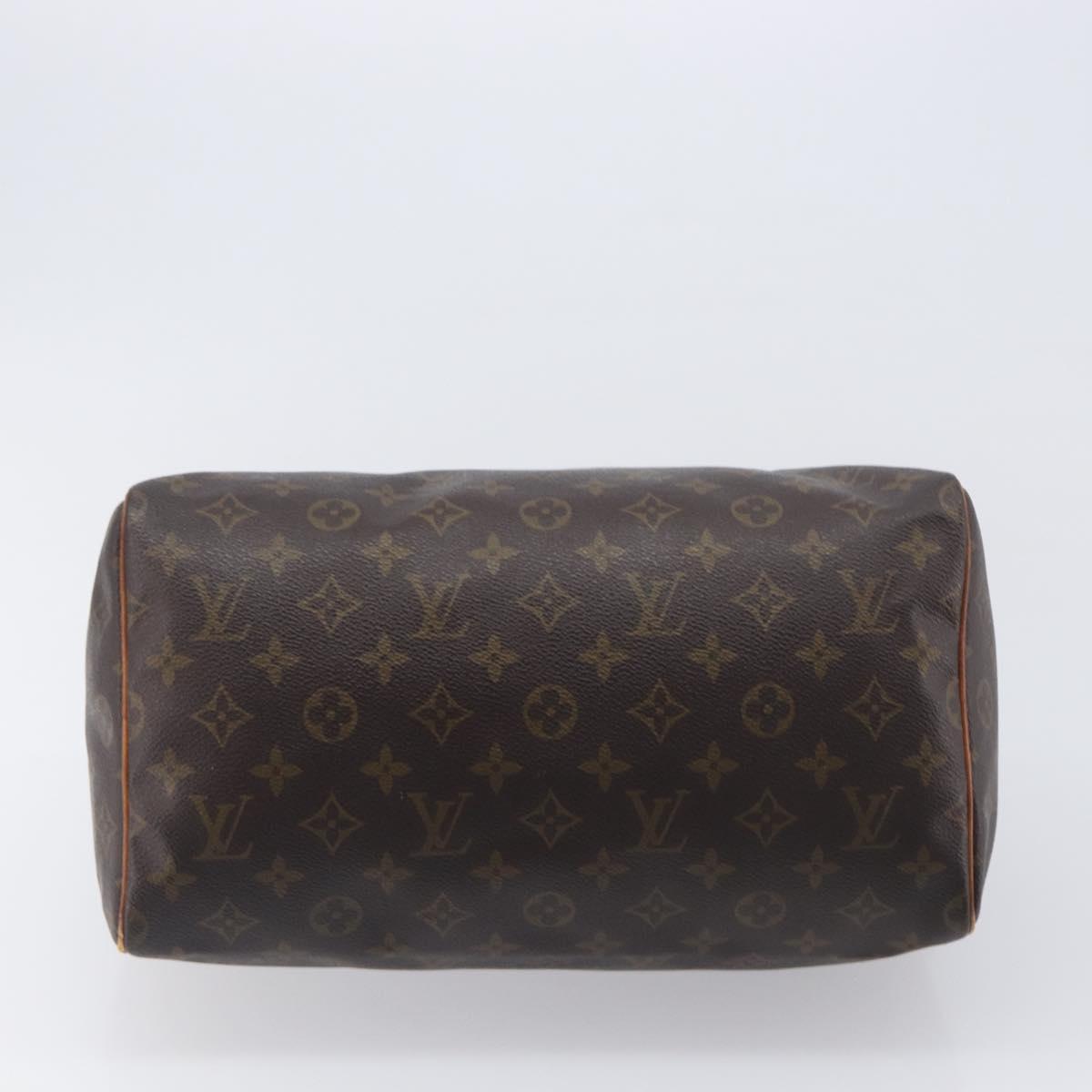 LOUIS VUITTON Monogram Speedy 30 Hand Bag M41526 LV Auth 208672
