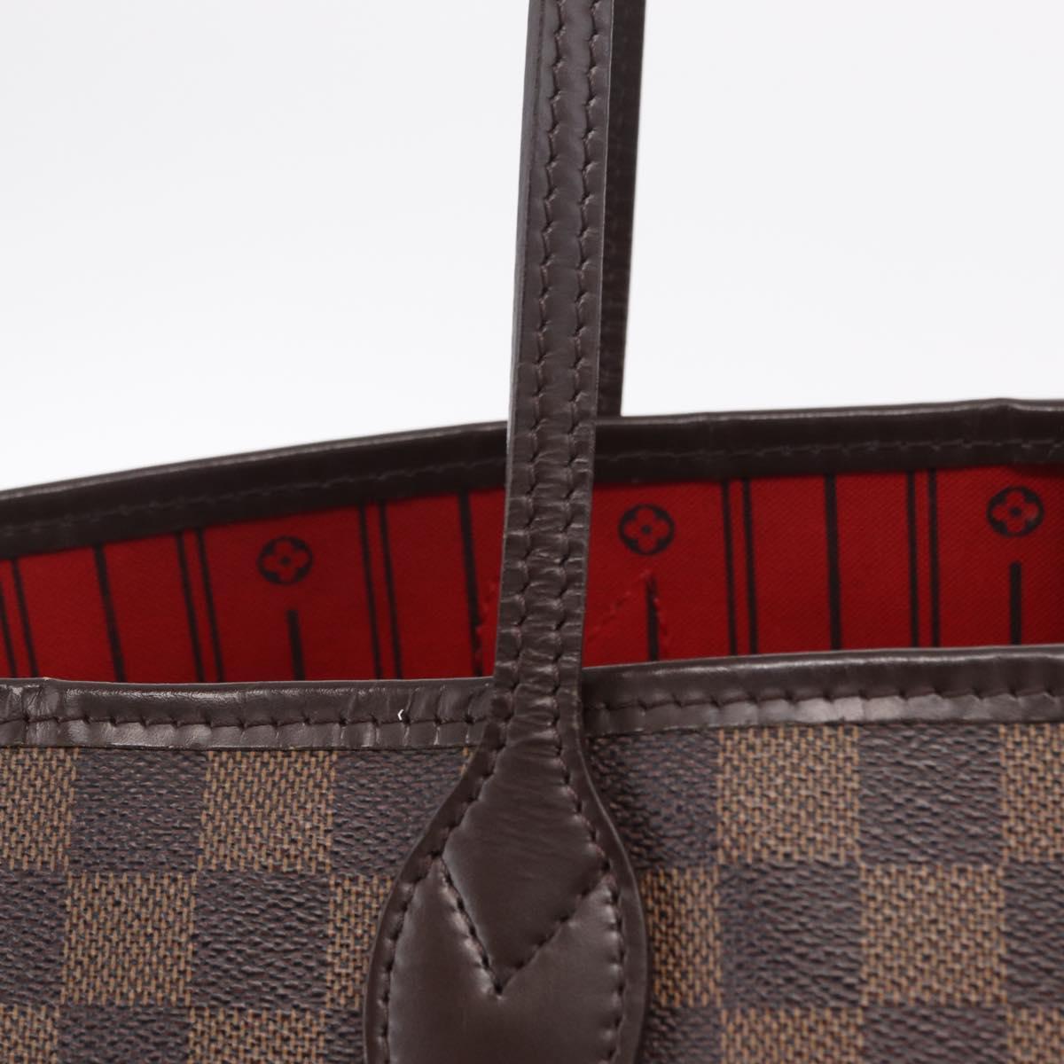LOUIS VUITTON Damier Ebene Neverfull GM Tote Bag N51106 LV Auth 208682V