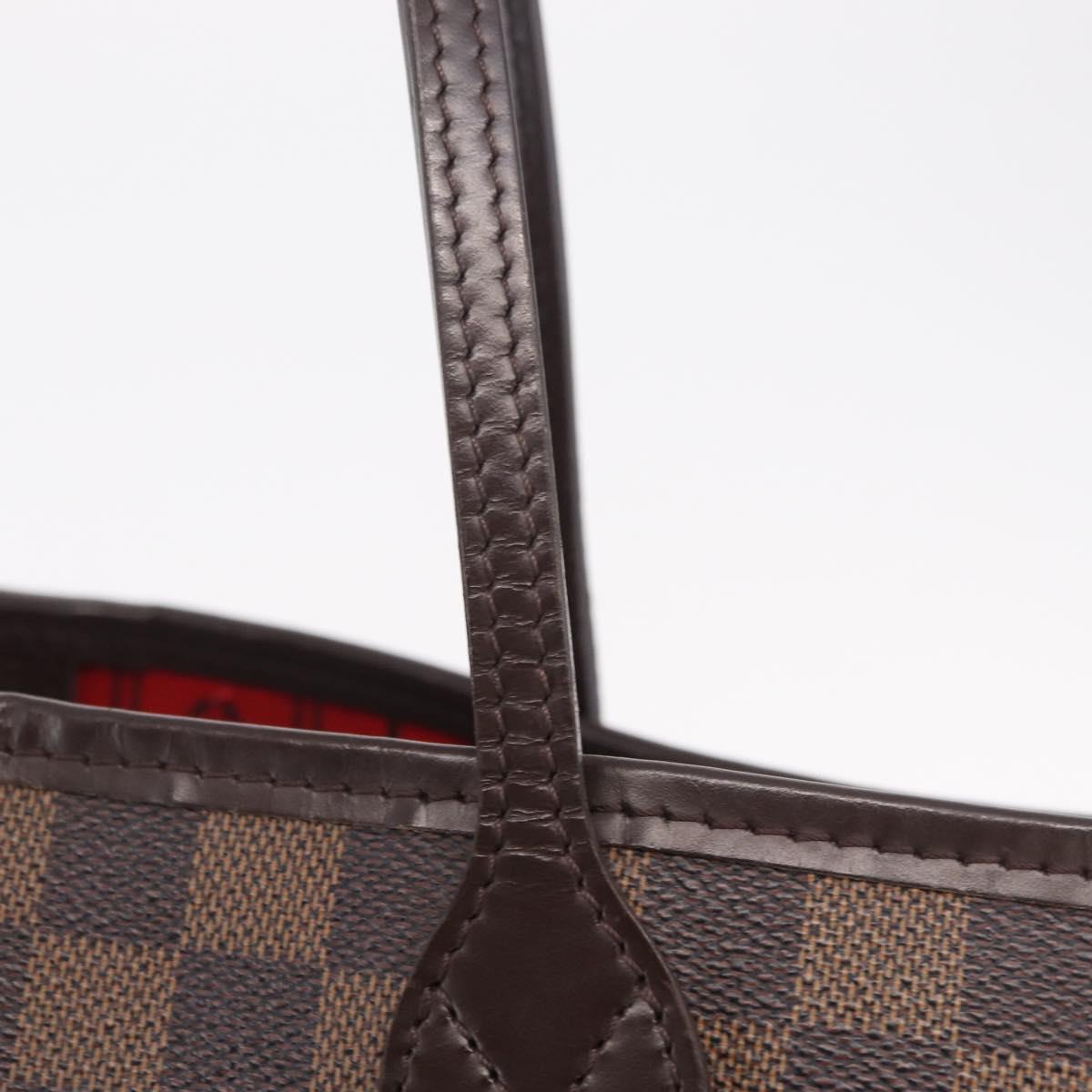 LOUIS VUITTON Damier Ebene Neverfull GM Tote Bag N51106 LV Auth 208682V