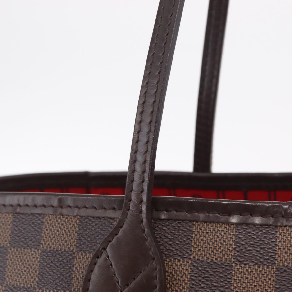 LOUIS VUITTON Damier Ebene Neverfull GM Tote Bag N51106 LV Auth 208682V