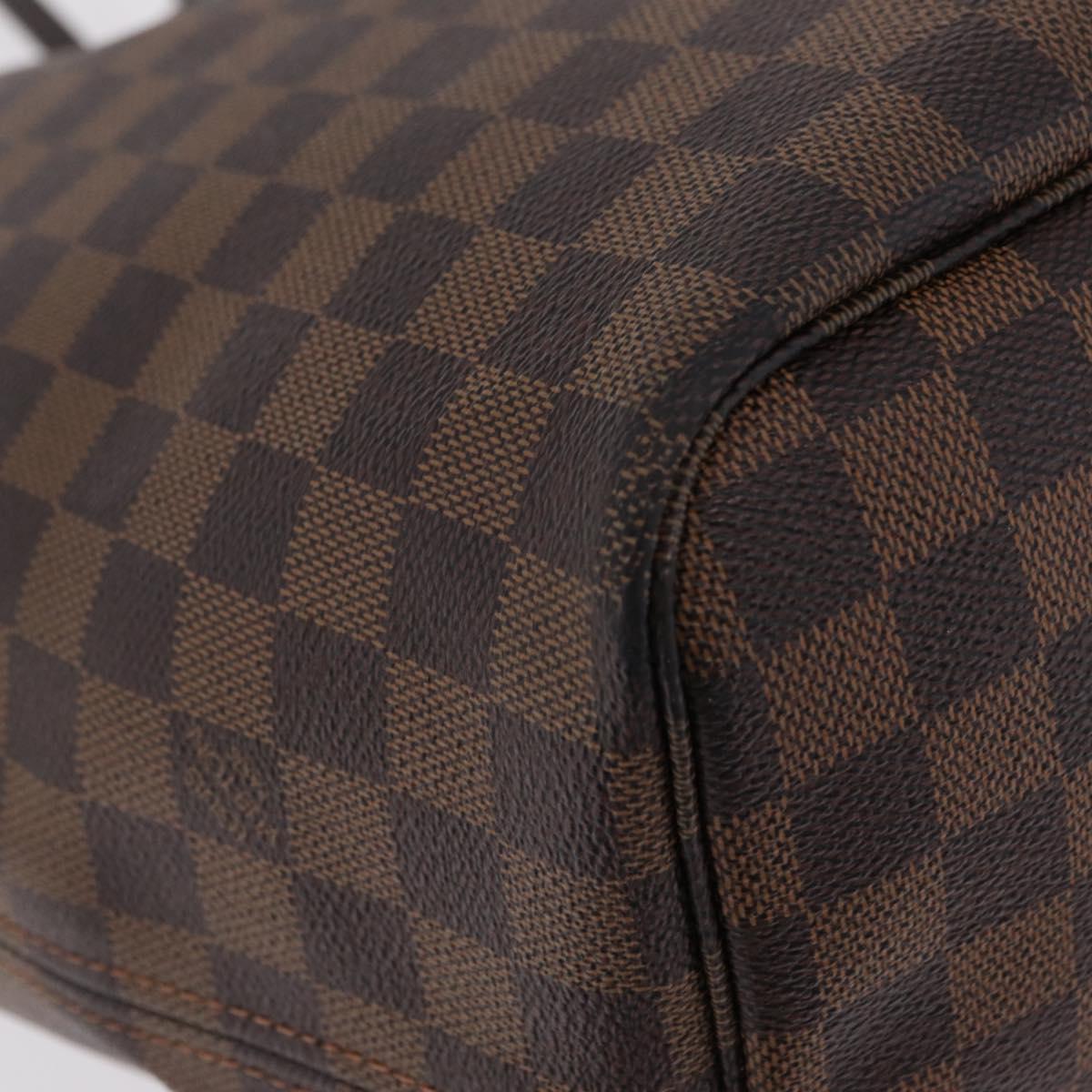 LOUIS VUITTON Damier Ebene Neverfull GM Tote Bag N51106 LV Auth 208682V