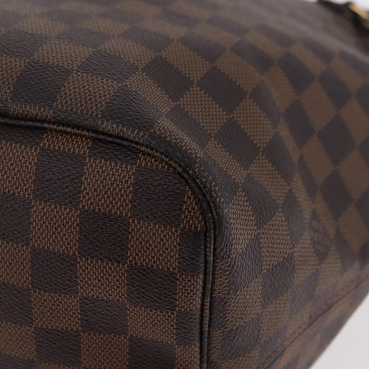 LOUIS VUITTON Damier Ebene Neverfull GM Tote Bag N51106 LV Auth 208682V