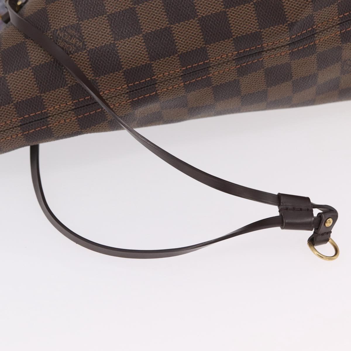 LOUIS VUITTON Damier Ebene Neverfull GM Tote Bag N51106 LV Auth 208682V