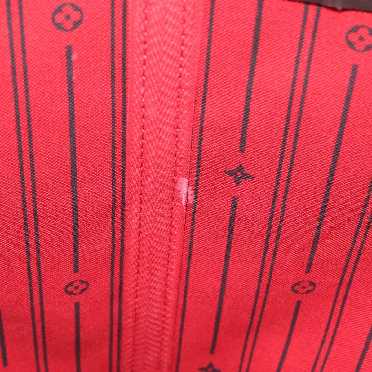 LOUIS VUITTON Damier Ebene Neverfull GM Tote Bag N51106 LV Auth 208682V
