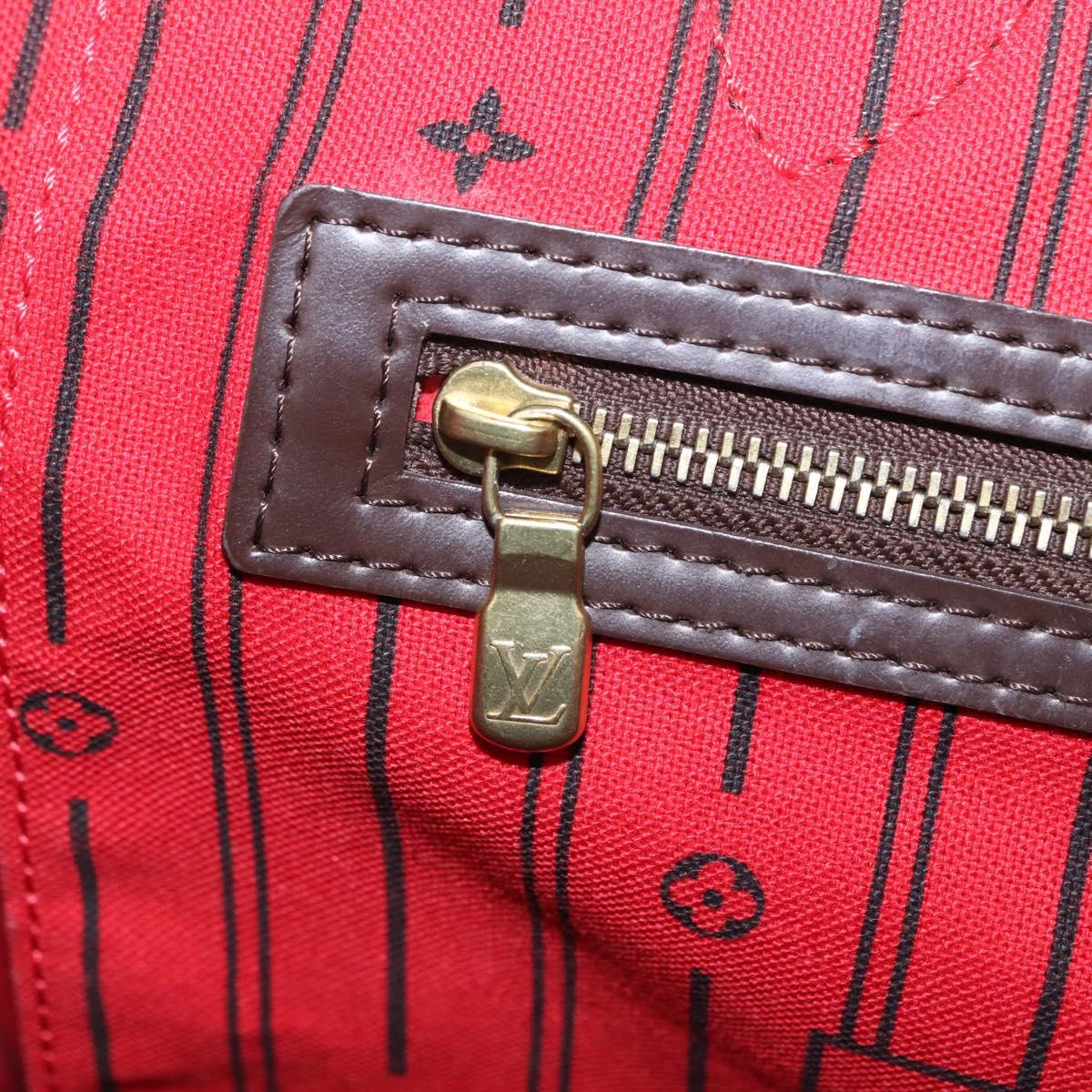 LOUIS VUITTON Damier Ebene Neverfull GM Tote Bag N51106 LV Auth 208682V