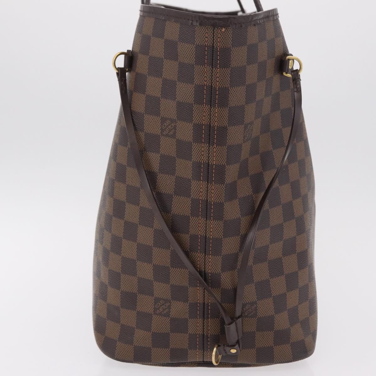 LOUIS VUITTON Damier Ebene Neverfull GM Tote Bag N51106 LV Auth 208682V