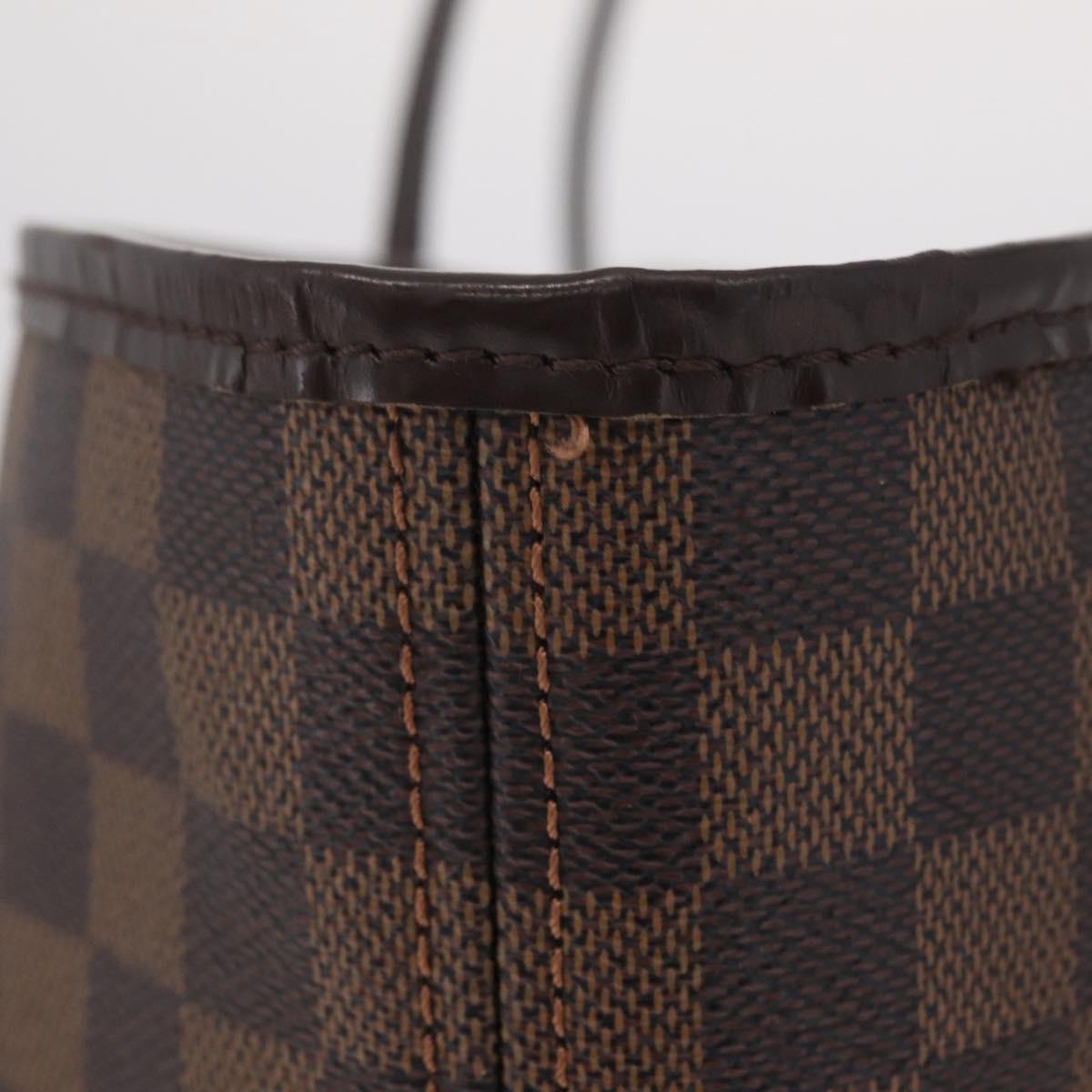 LOUIS VUITTON Damier Ebene Neverfull GM Tote Bag N51106 LV Auth 208682V
