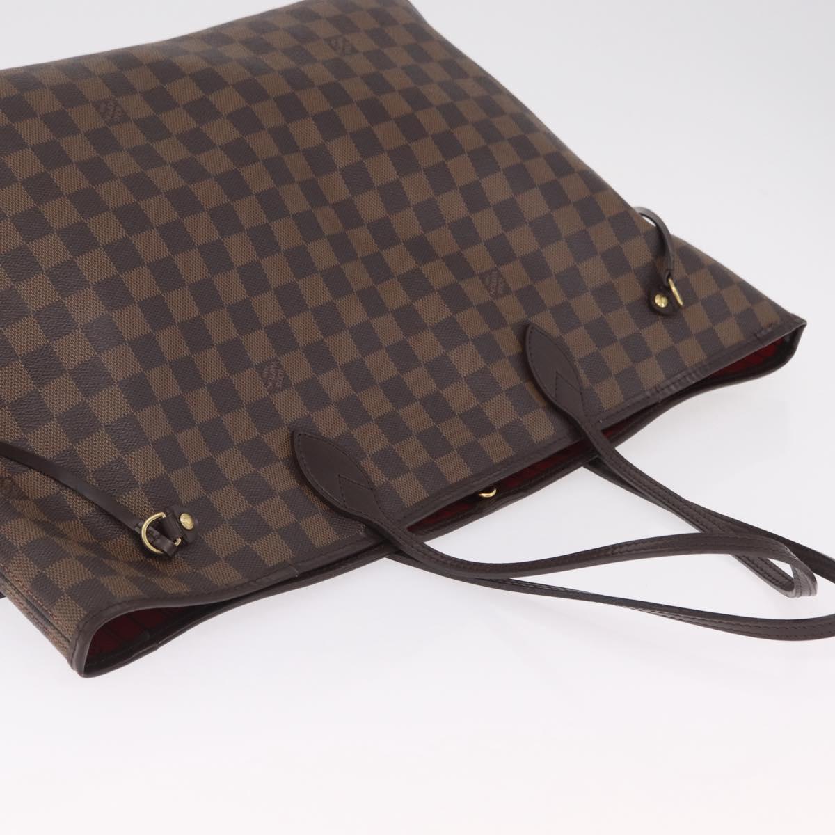 LOUIS VUITTON Damier Ebene Neverfull GM Tote Bag N51106 LV Auth 208682V