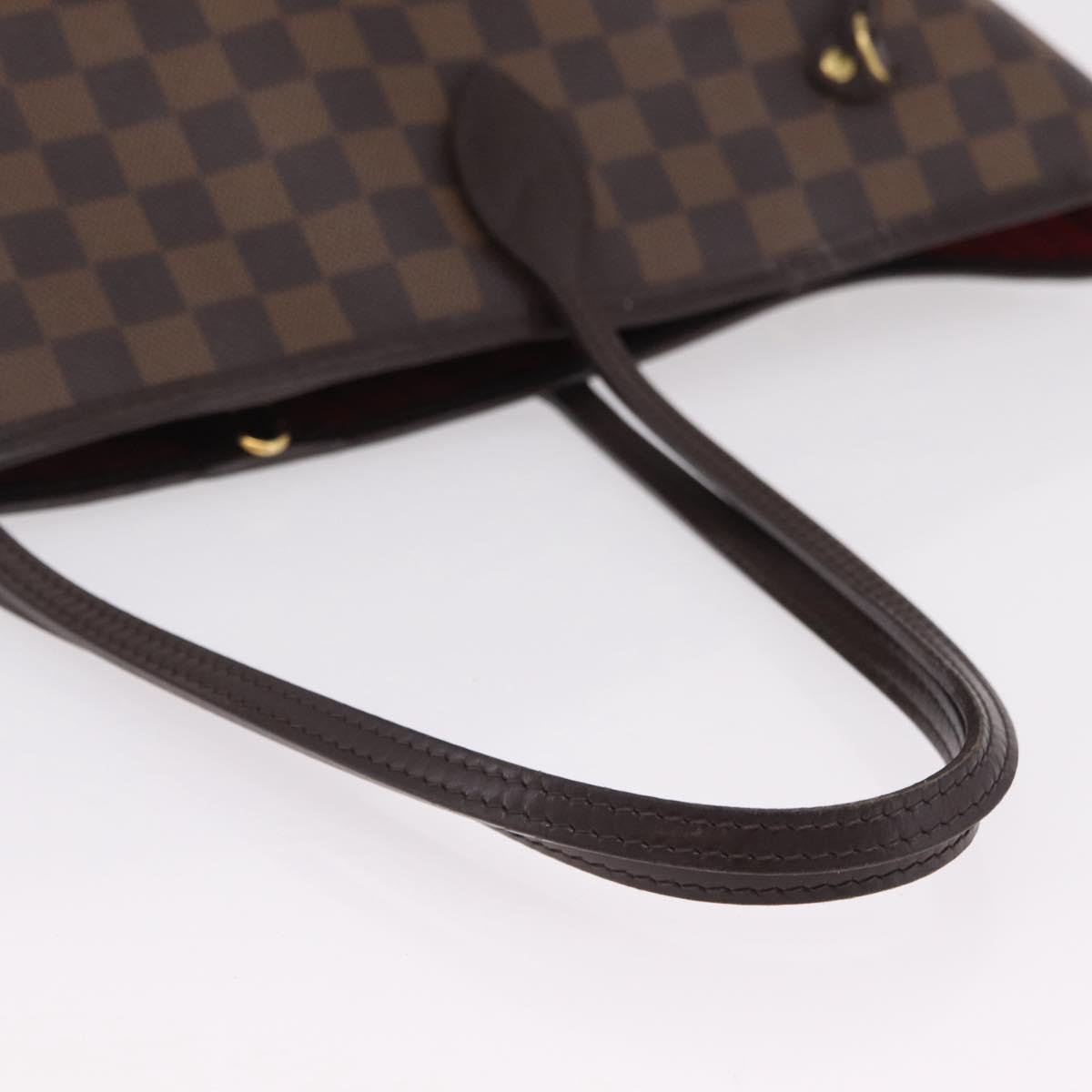 LOUIS VUITTON Damier Ebene Neverfull GM Tote Bag N51106 LV Auth 208682V