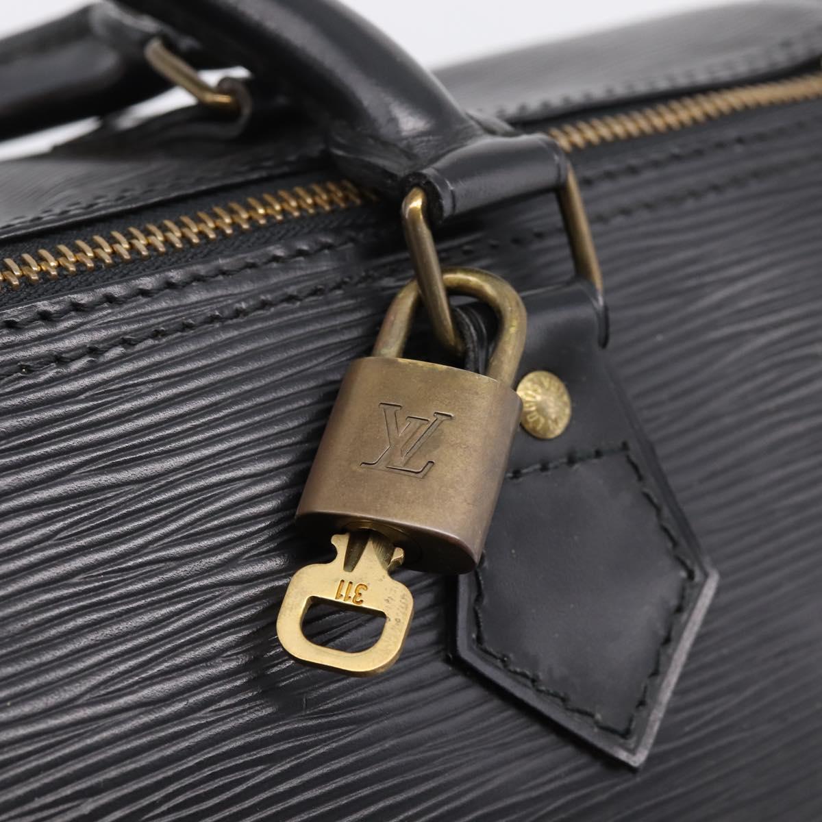 LOUIS VUITTON Epi Speedy 30 Hand Bag Noir Black M43002 LV Auth 208684V