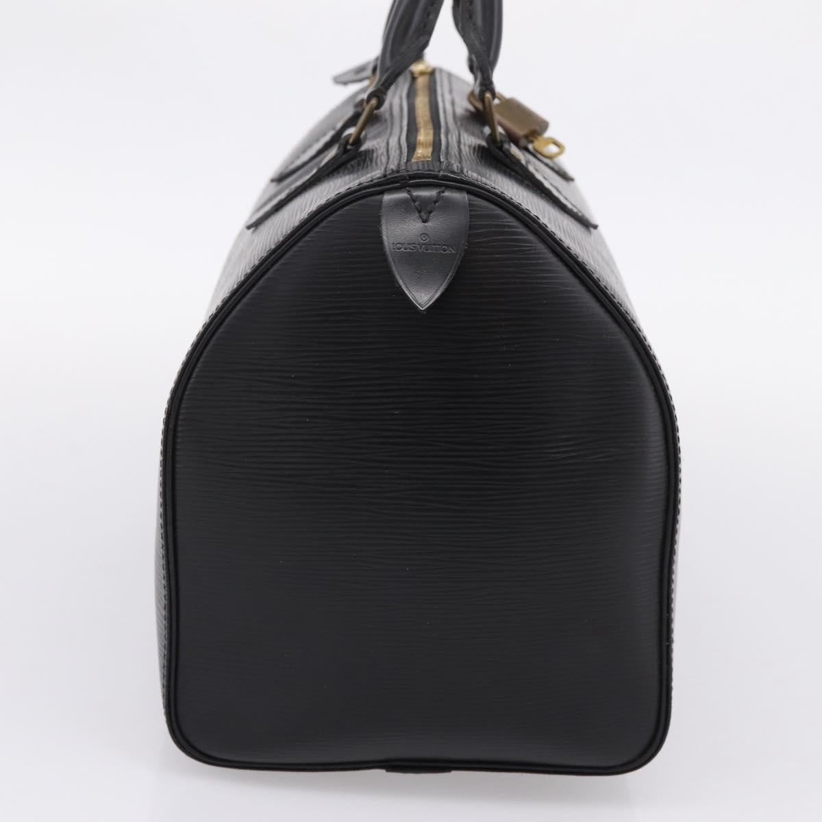 LOUIS VUITTON Epi Speedy 30 Hand Bag Noir Black M43002 LV Auth 208684V